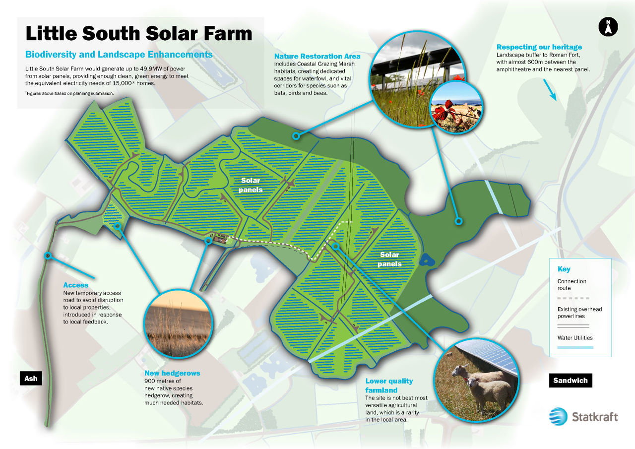 Little south solar farm map